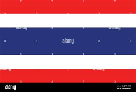 Thailand Flag Design Stock Vector Image & Art - Alamy