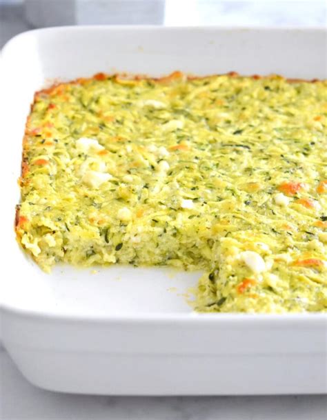 Crustless Zucchini Pie - Herbs & Flour