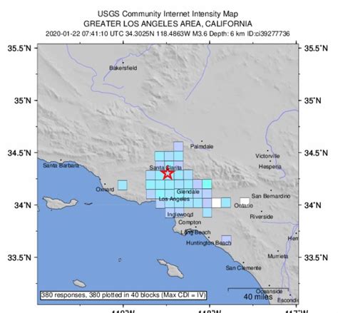 Magnitude 3.6 Earthquake Hits Just South Of Santa Clarita