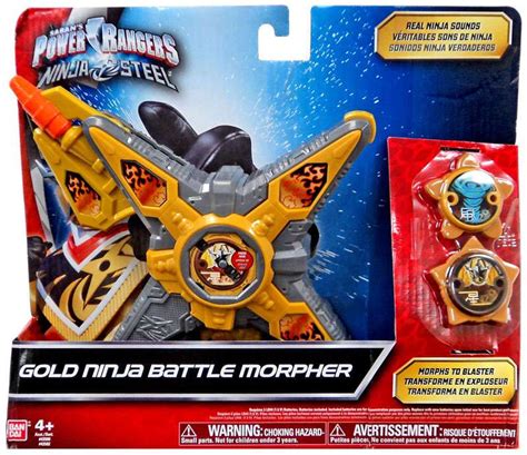 Power Rangers Ninja Steel Gold Ninja Battle Morpher Roleplay Toy Bandai America - ToyWiz