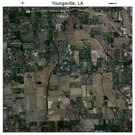 Aerial Photography Map of Youngsville, LA Louisiana