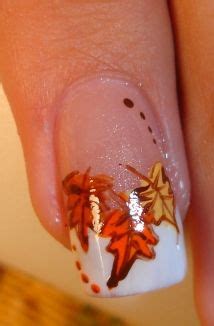 Fall Leaves Nail Art, Fall Nail Art, Autumn Nails, Autumn Leaves, Nails ...