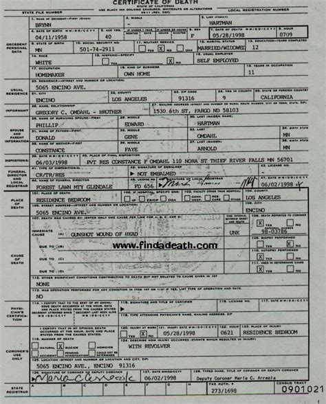 Phil Hartman Autopsy Report