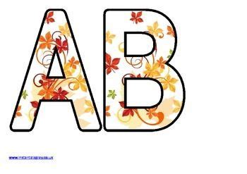 Free Printable Lettering Sets for Autumn / Fall Displays | Instant ...