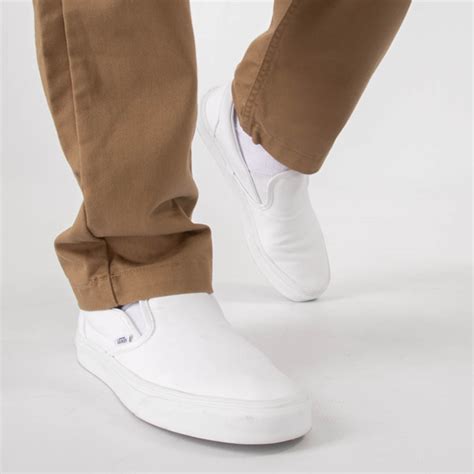 Vans Slip-On Skate Shoe - White | Journeys