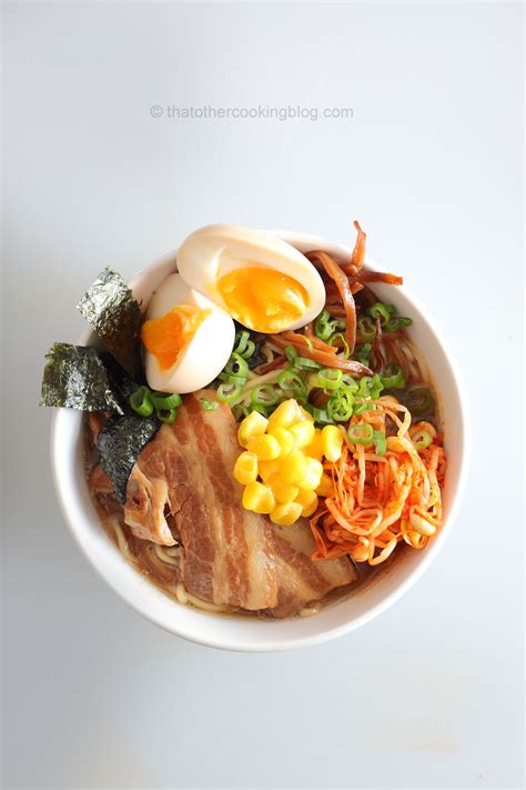 Pork Miso Ramen Noodle Soup : Pork Belly - thatOtherCookingBlog