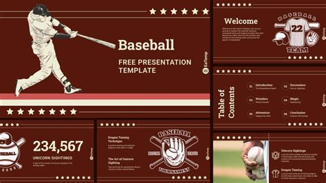 Baseball PowerPoint Presentation Template - EaTemp