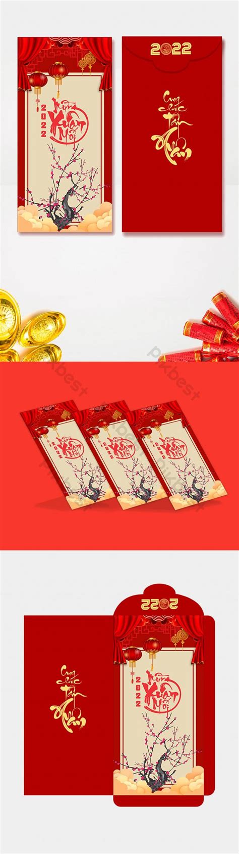 The design of Red envelopes and red is very beautiful | CDR Free ...