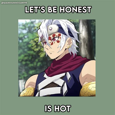 an anime character with the caption that says, let's be honest is hot