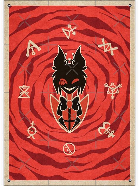 "Alastor with voodoo Symbols poster" Canvas Print for Sale by Anic917 | Redbubble