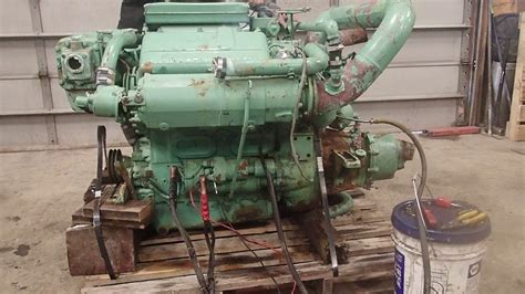 DETROIT DIESEL 6V53 MARINE ENGINE STARTUP #2 - YouTube