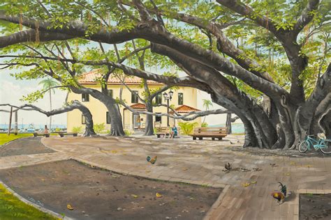 Lahaina Banyan Tree - Original oil painting - fine art paper prints ...