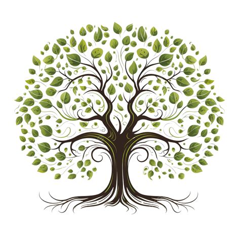 Organic Tree Illustration, Tree, Leaves, Branches PNG Transparent Image and Clipart for Free ...