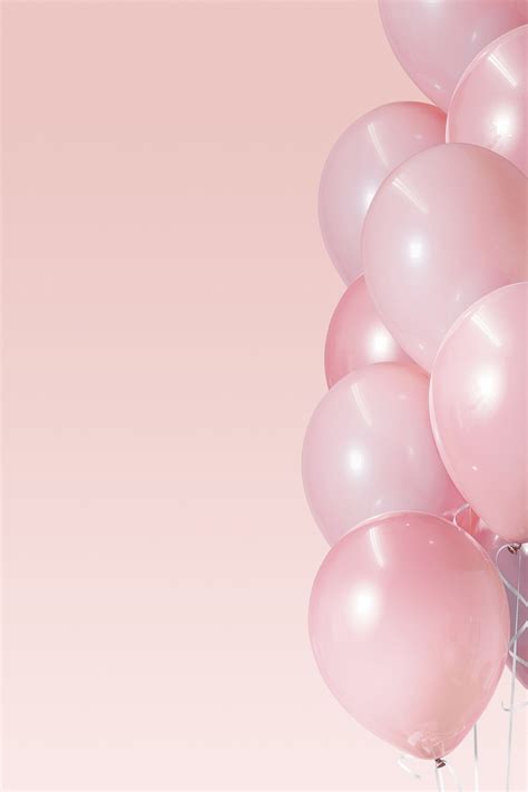 Festive pastel pink balloon banner | Premium PSD - rawpixel