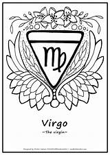 Virgo Zodiac Beauty Colouring Page Fairy Coloring Col  Vrogueco sketch template