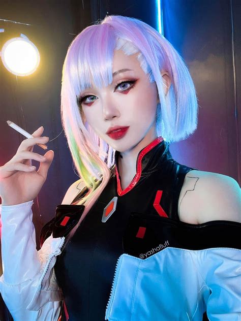 my lucy cosplay! : r/cyberpunkgame Cyberpunk Makeup, Cyberpunk 2077, Cosplay Makeup, Cosplay ...