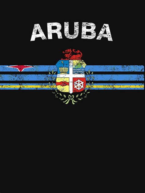 "Aruba Flag Shirt - Aruba Emblem & Aruba Flag Shirt" T-shirt by ozziwar | Redbubble