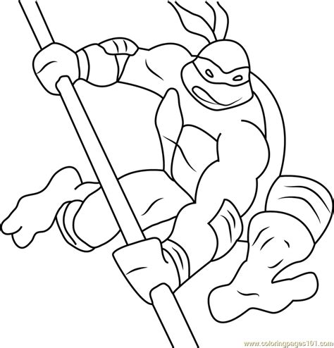 Angry Donatello Coloring Page for Kids - Free Teenage Mutant Ninja Turtles Printable Coloring ...