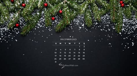 December 2023 Calendar Desktop Wallpaper | EntheosWeb | December wallpaper, Christmas desktop ...