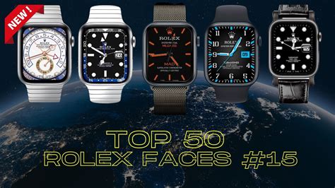 TOP 50 Clokology Faces Rolex For Apple Watch - Clockology #3 - YouTube