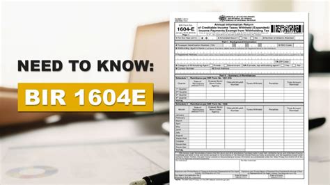 NEED TO KNOW: BIR 1604E | QNE Software Philippines, Inc.