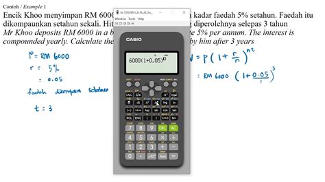 Cara guna kalkulator untuk mengira nilai matang (Faedah Kompaun) - YouTube