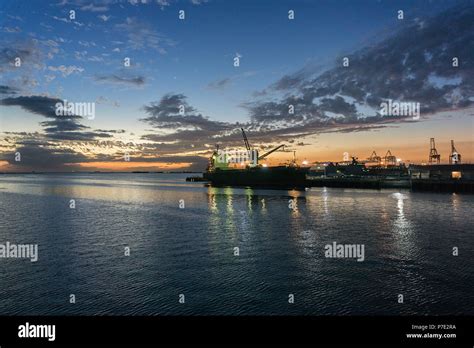 Cargo ships at port, Manila, Philippines Stock Photo - Alamy