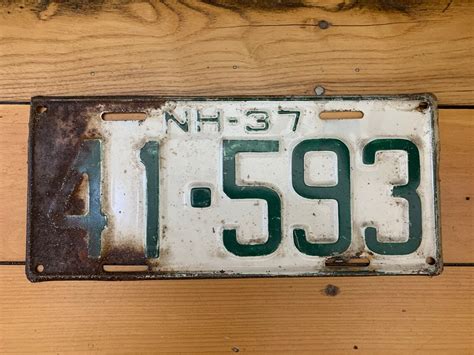 Vintage License Plates Vintage Plates Mancave Decor Gift - Etsy