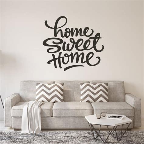 Home Sweet Home Wall Decal Quote, Welcome Home Wall Decal, Home Vinyl Decal Design, Wall Art ...