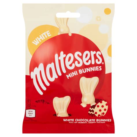 MALTESERS White Chocolate Easter Mini Bunnies Bag 58g | Maltesers