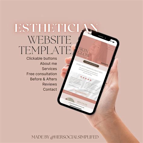 Esthetician Skincare Website Template Perfect for Estheticians to Look ...