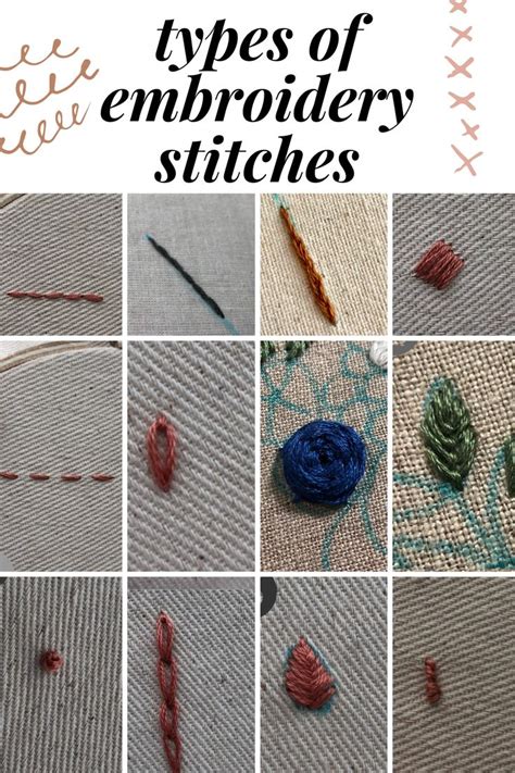 different types of embroidery stitches are shown in this collage with the words, how to use them?