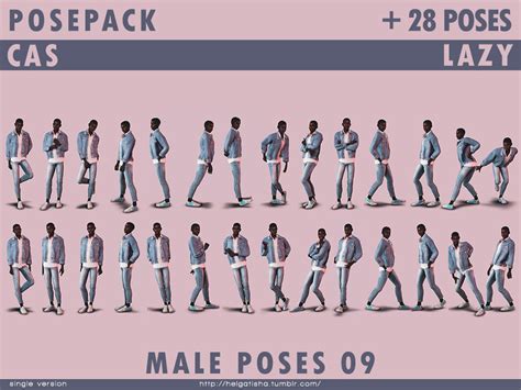 The Sims Resource - Male poses 09 Posepack and CAS