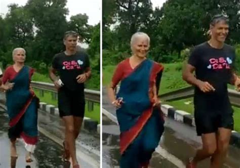 Milind Soman’s 76-year-old mother is running marathon in saree – India TV