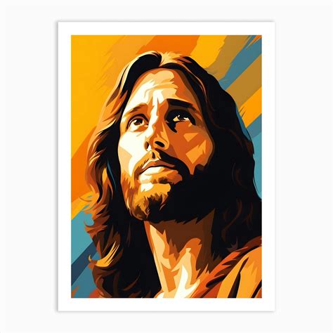 Jesus Christ Pop Art Art Print by SuperNova - Fy