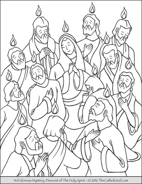 Pentecost Sunday Coloring Page