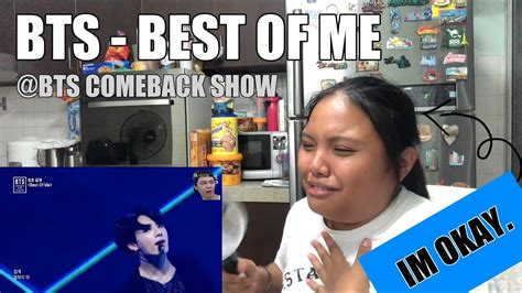 BTS - BEST OF ME @ BTS COMEBACK SHOW REACTION [JIKOOK IS SLAYING] - YouTube