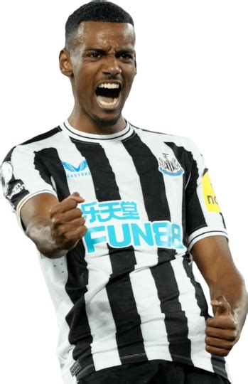 Alexander Isak Newcastle United football render - FootyRenders