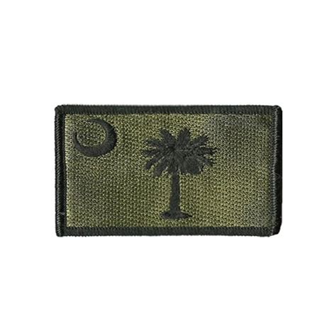 Embroidery Patch USA South Carolina State Flag Morale Patch Tactical Emblem Badges Appliques ...