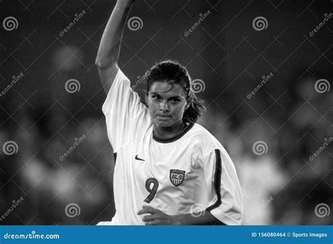 Mia Hamm Soccer Player. editorial stock image. Image of competition - 156080464