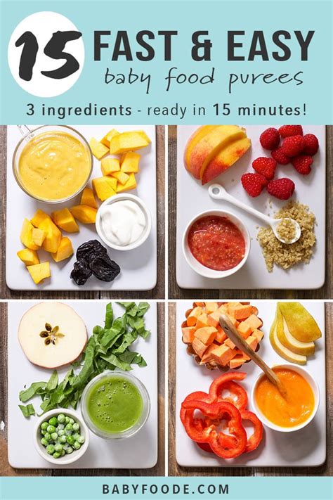 15 Fast Baby Food Recipes (made in under 15 minutes!) - Baby Foode