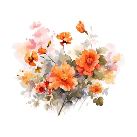 Premium Vector | Watercolor illustration of flowers