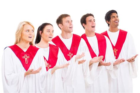 Church choir singing stock image. Image of multicultural - 36516895