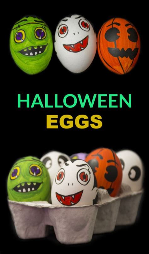 Halloween Spooky Eggs | Halloween eggs, Fun halloween crafts, Easy halloween crafts