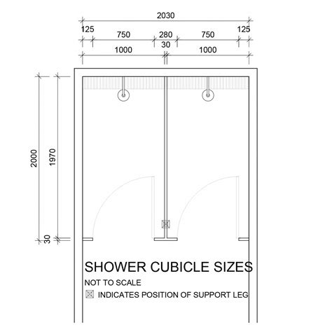 Guide to commercial shower cubicle sizes | JCM Fine Joinery