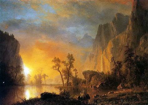 Bierstadt Albert Sunset in the Rockies — Albert Bierstadt