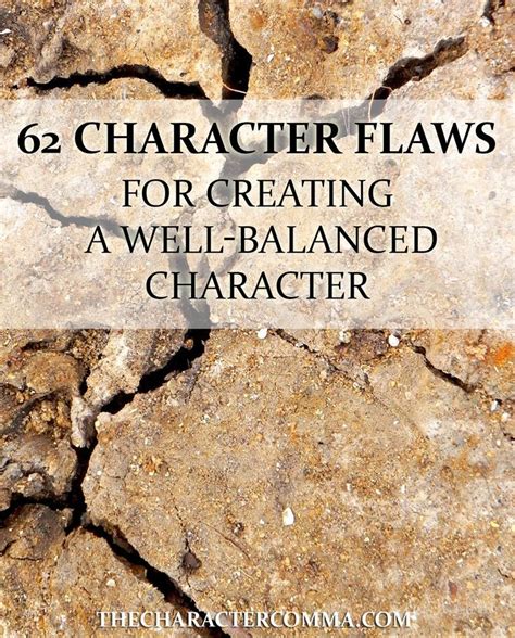 62 Character Flaws for your Novel | The Character Comma | Writing lessons, Character flaws ...