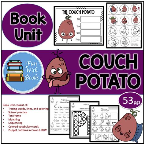 THE COUCH POTATO BOOK UNIT ~ Book Units by Lynn