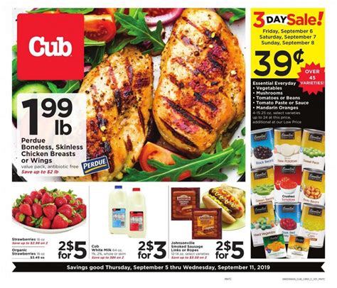 Cub Foods Weekly Ad Deals Sep 5 - 11, 2019 - WeeklyAds2