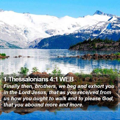 1 Thessalonians 4 Scripture Images - 1 Thessalonians Chapter 4 WEB Bible Verse Pictures